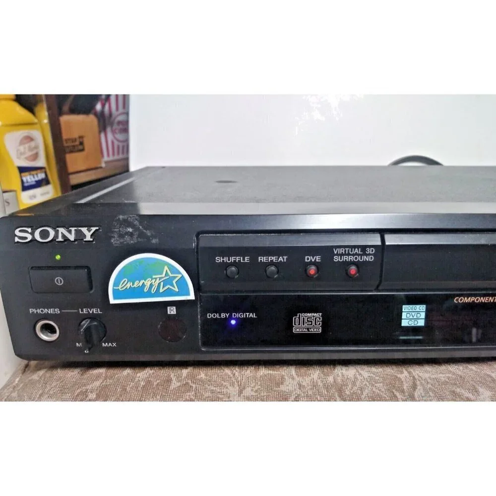 Sony CD/DVD Player DVP-S560D Dolby Digital 5.1 Output Tested WORKS No Remote